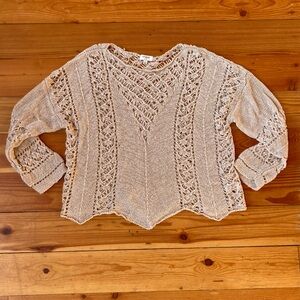 Umgee Beige Knit Sweater